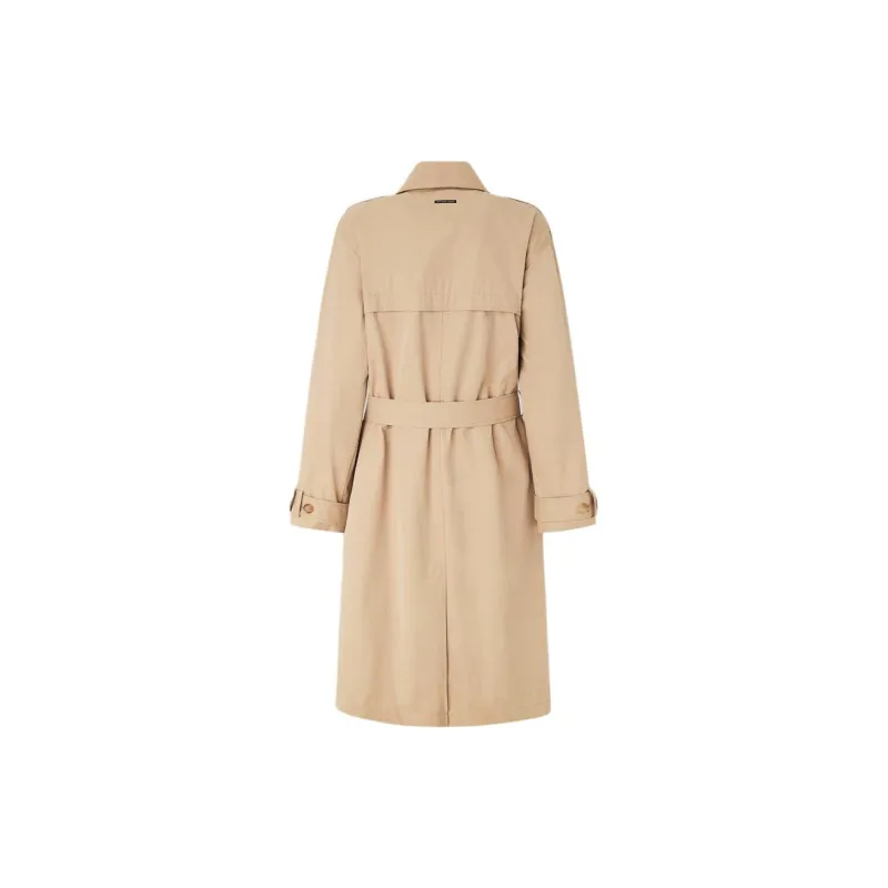 Pepe Jeans Classic Trench Coat With Belt Coat Women's Khaki-1