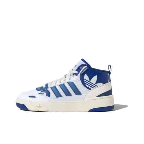 Adidas Originals Post Up Skateboard Shoes Unisex High-Top White/Blue