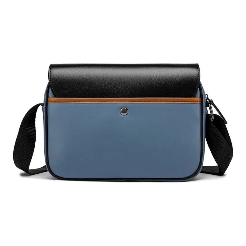 FAIRWHALE PVC Shoulder Bag, Crossbody Bag, Messenger Bag Small Size Unisex Lead Gray, Apricot, Ecru-37