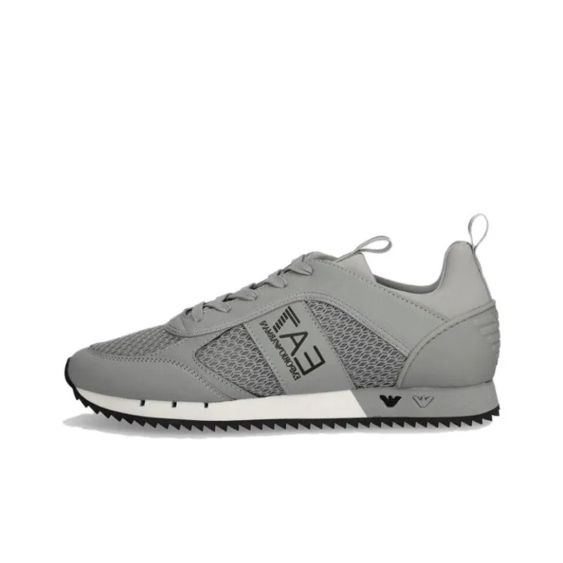 EMPORIO ARMANI EA7 Lightweight Low Top Casual Shoes Men's Gray-0