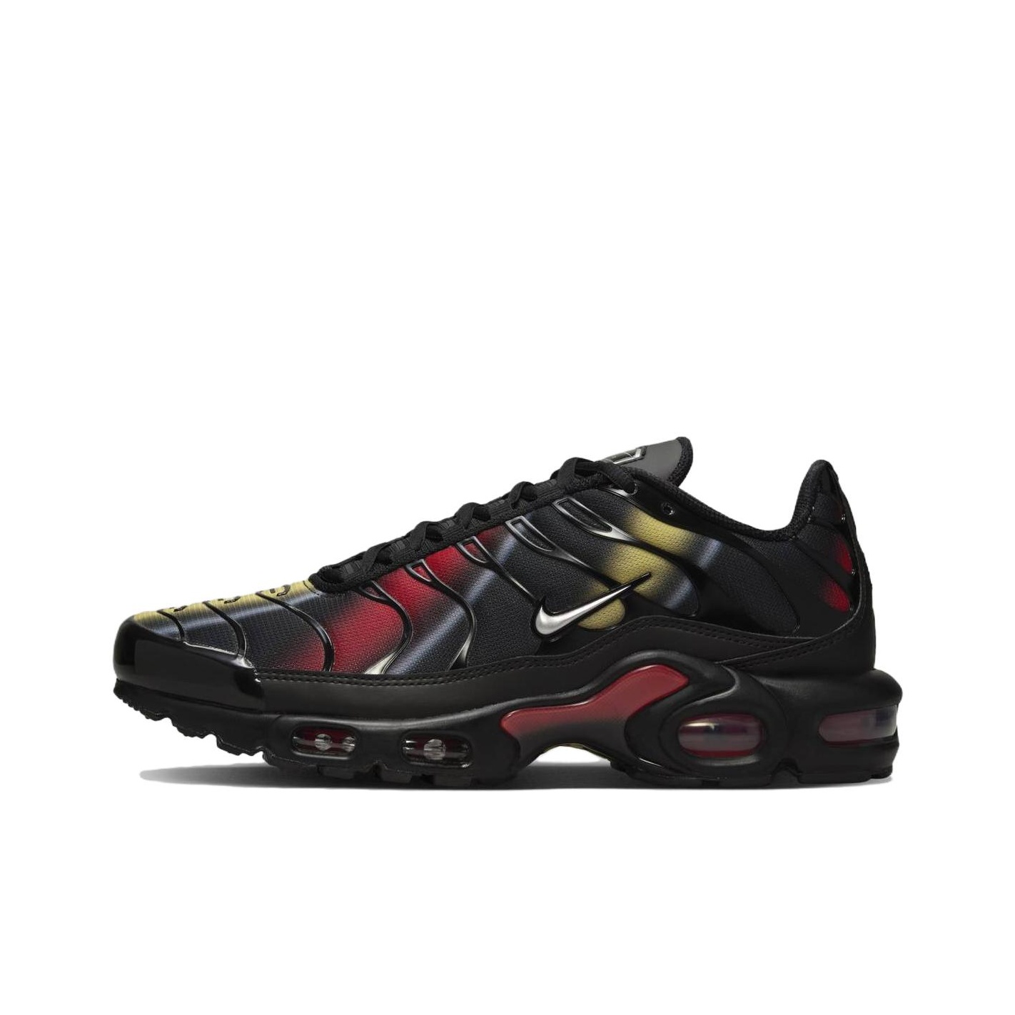 nike air max plus black red green yellow