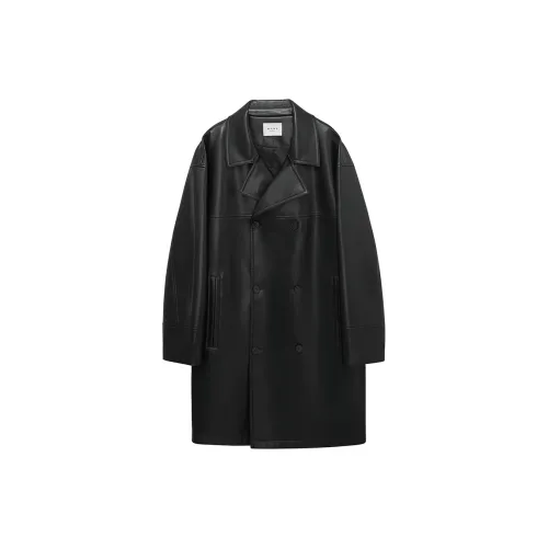 NANS STUDIO Trench Coats Men Black