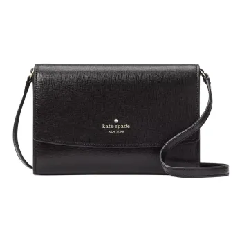 Kate Spade PVC Shoulder Bag, Crossbody Bag Women's Black