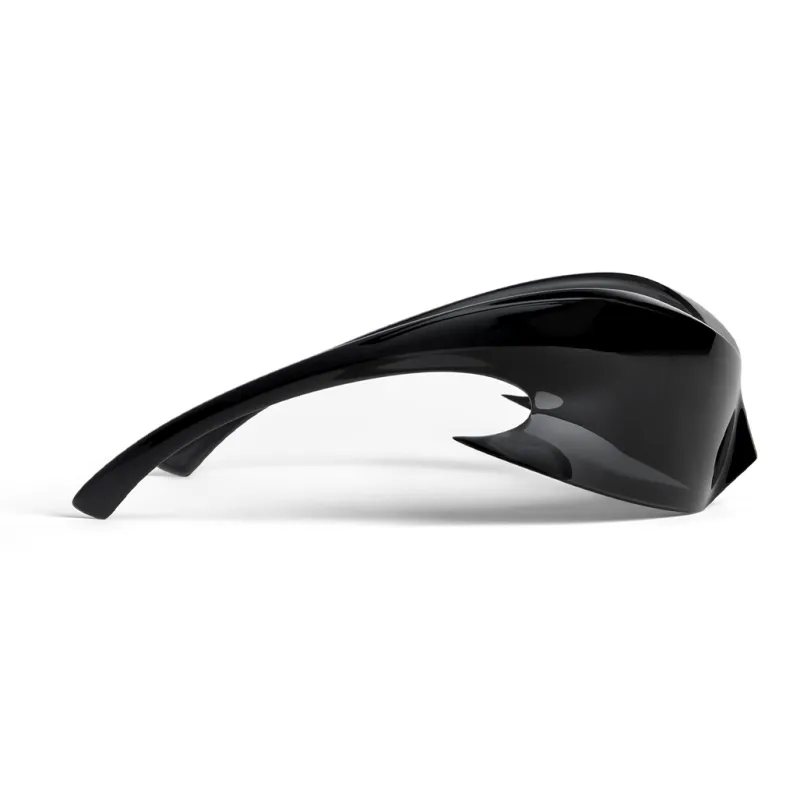 Balenciaga Irregular Shape Sunglasses Women's Black-2