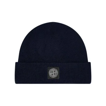 STONE ISLAND Cotton Beanies Men's Blue