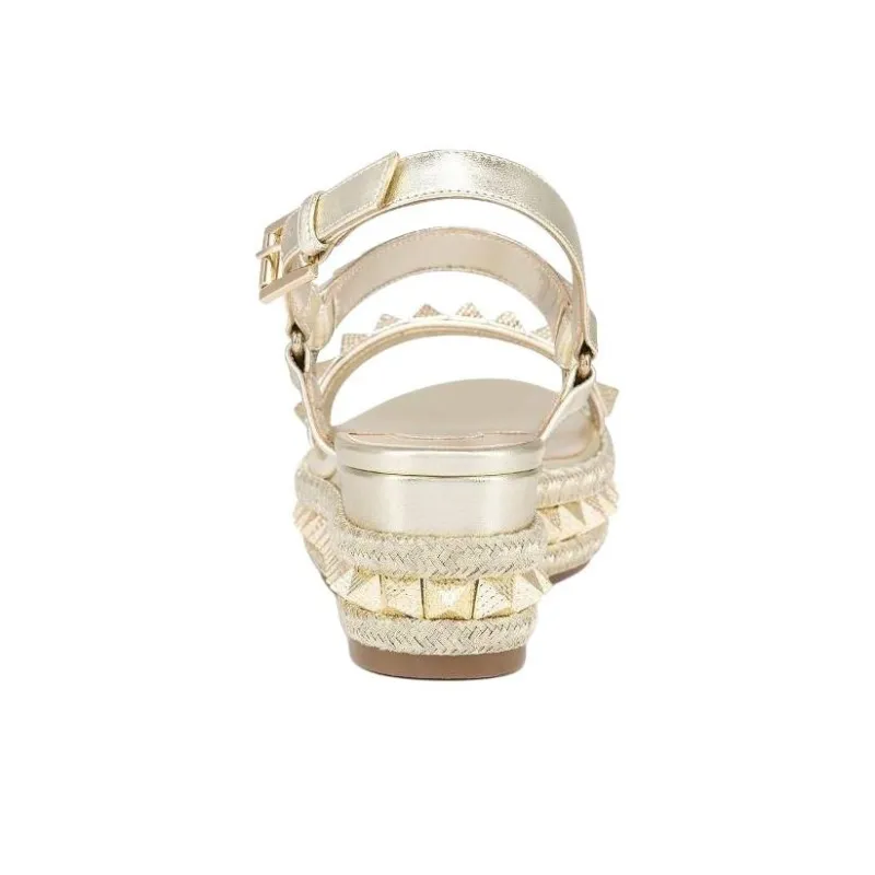 CL Pyraclou One Strap Sandals Women's Gold-3
