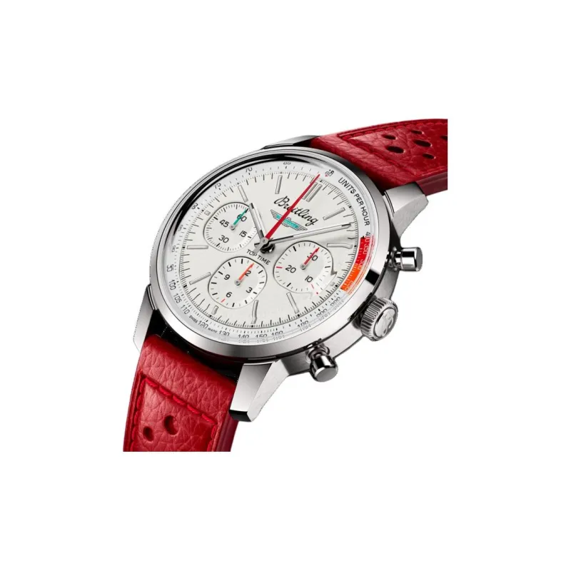 BREITLING Automatic Mechanical Movement Men's Watches Watch 41mm White Dial Stainless Steel Case-3