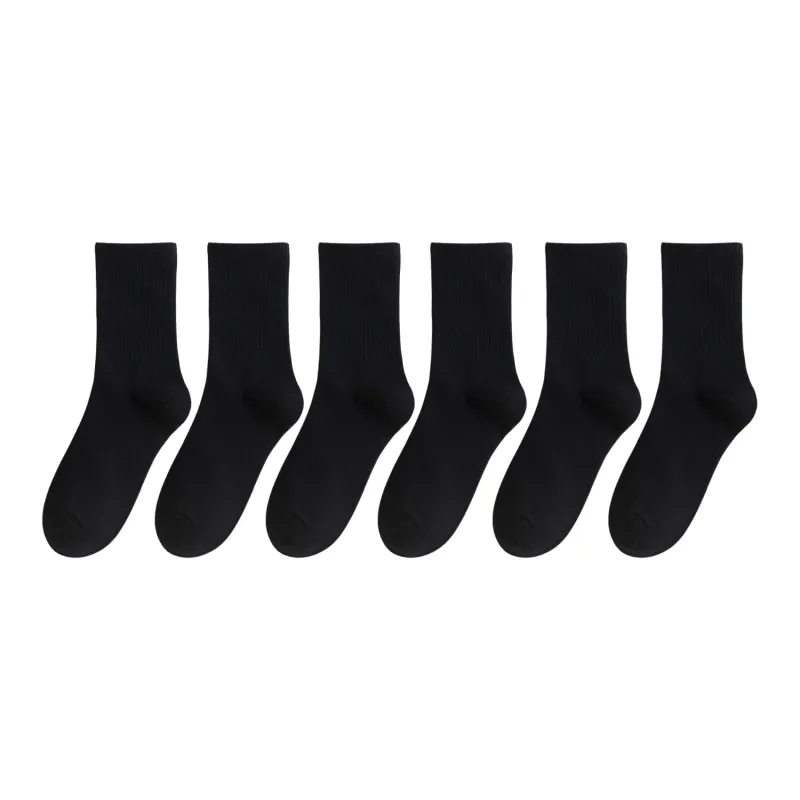 XXLLG Mid Calf Socks Unisex 6 Pack-11