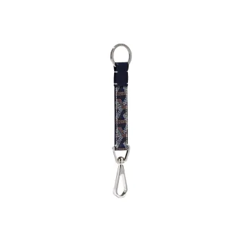 GOYARD Canvas With Calfskin Keychain Bag Accessory Unisex Marine Blue