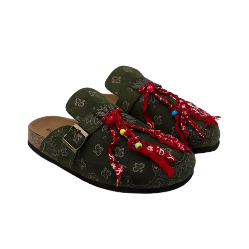 Arizona Love Wrap-toe Slippers Women's Dark Green-2