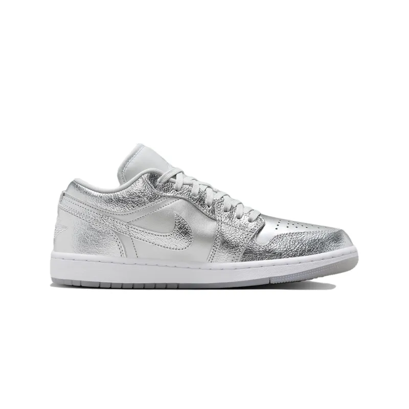 Jordan 1 Low SE Metallic Silver Women's-1