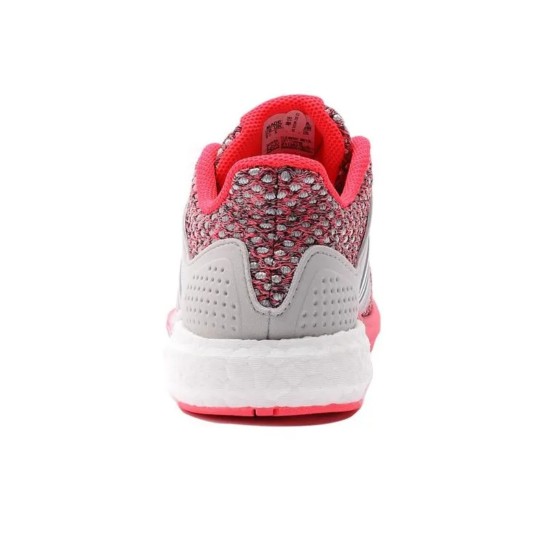 Adidas Cushioning Wear Resistant Low Top Running Shoes Women's Gray Red-4