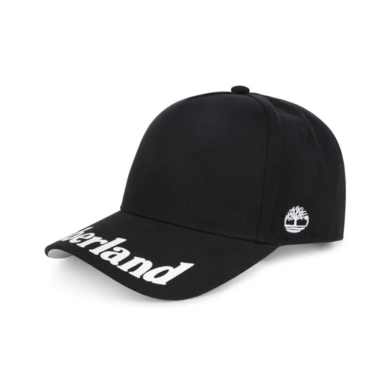Timberland Cotton Baseball Caps Unisex Black-0