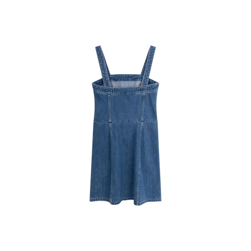 CALVIN KLEIN Slip Dresses Women's Denim Blue-1