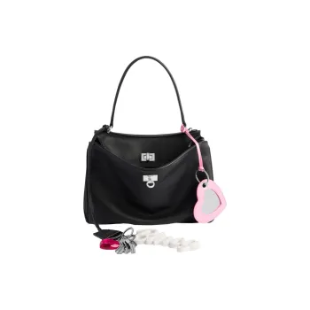 Balenciaga Cow Leather One Shoulder Handbag Small Size Unisex Black
