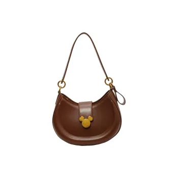 JANE KLAIN PU Saddle Bag Shoulder Bag Crossbody Bag Handbag Regular Women's Black/Brown