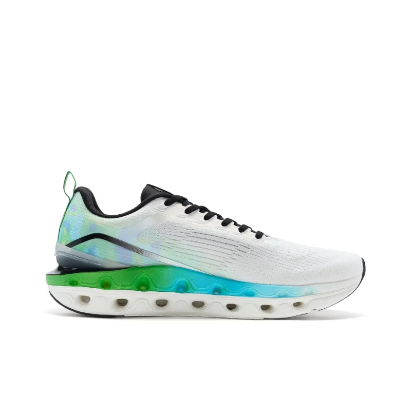 XTEP Running Shoes Men Low Top Sail White/Scallion Green/Sky Blue-1