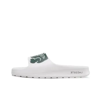 LACOSTE Slide Slippers Women's White Green