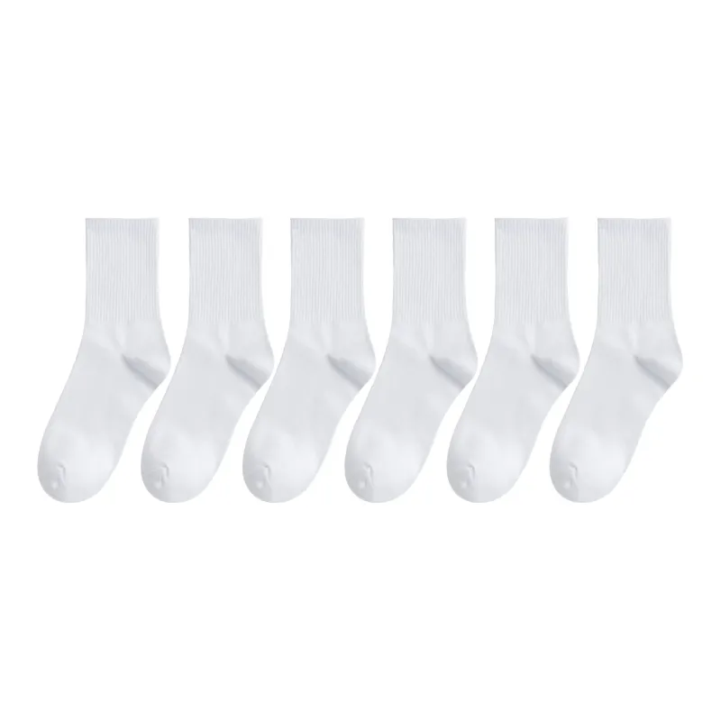 XXLLG Mid Calf Socks Unisex 6 Pack-14