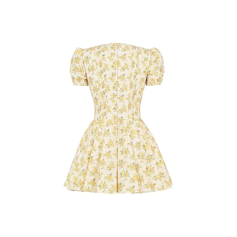 HOUSE OF CB IMANI Short Sleeved Dress Women's BUTTERCUP/Yellow-1