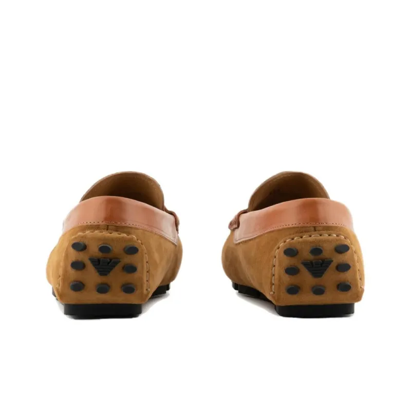 EMPORIO ARMANI Beanie Shoes Men's Brown-4
