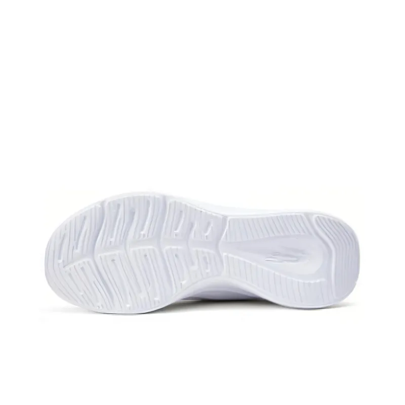 Skechers Cushioning, Wear Resistant Low Top Casual Running Shoes Women's White-4