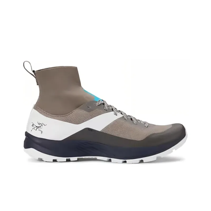 Arcteryx Verte Cushioning Wear Resistant High Top Outdoor Shoes Unisex Gray White-1
