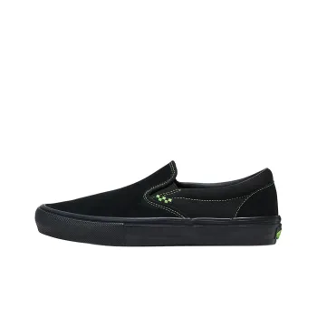 Vans Slip on Skate Cushioning Wear Resistant Low Top Skateboard Shoes Unisex Black