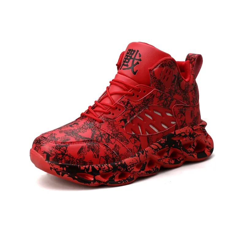 Black tailed Deer Slip Resistant And Breathable High Top Basketball Shoes Men's-9