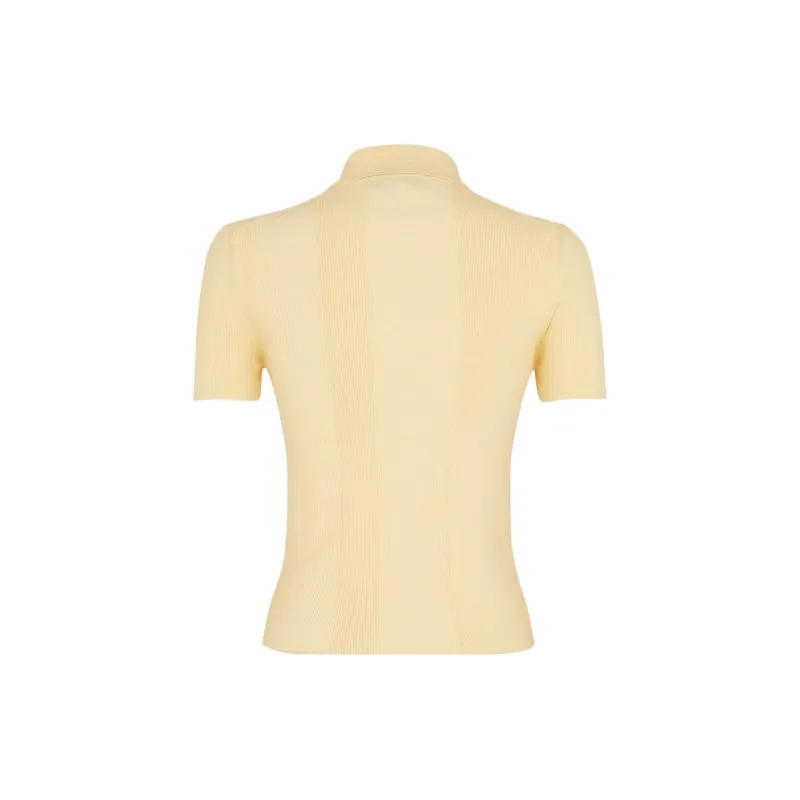 FENDI SS24 Polo Shirt Women's Yellow-1
