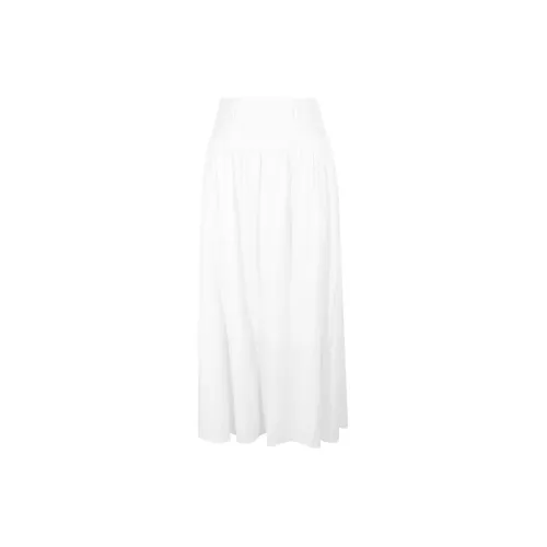 3COLOUR Casual Long Skirts Women's Pearl White