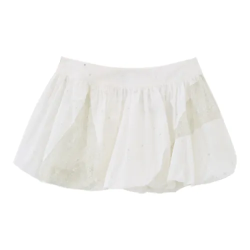 RUNTOTHEFUTURE Casual Short Skirts Women's Pure White