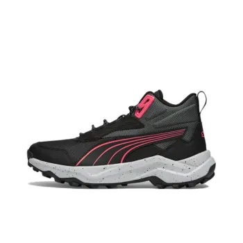 Puma Women's Obstruct Profoam Mid 'Black Dark Grey Fire Orchid'