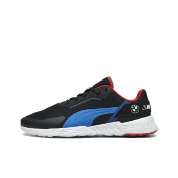 PUMA BMW M Motorsport Tiburion Cushioning, Wear Resistant Low Top Training Shoes Men's Black