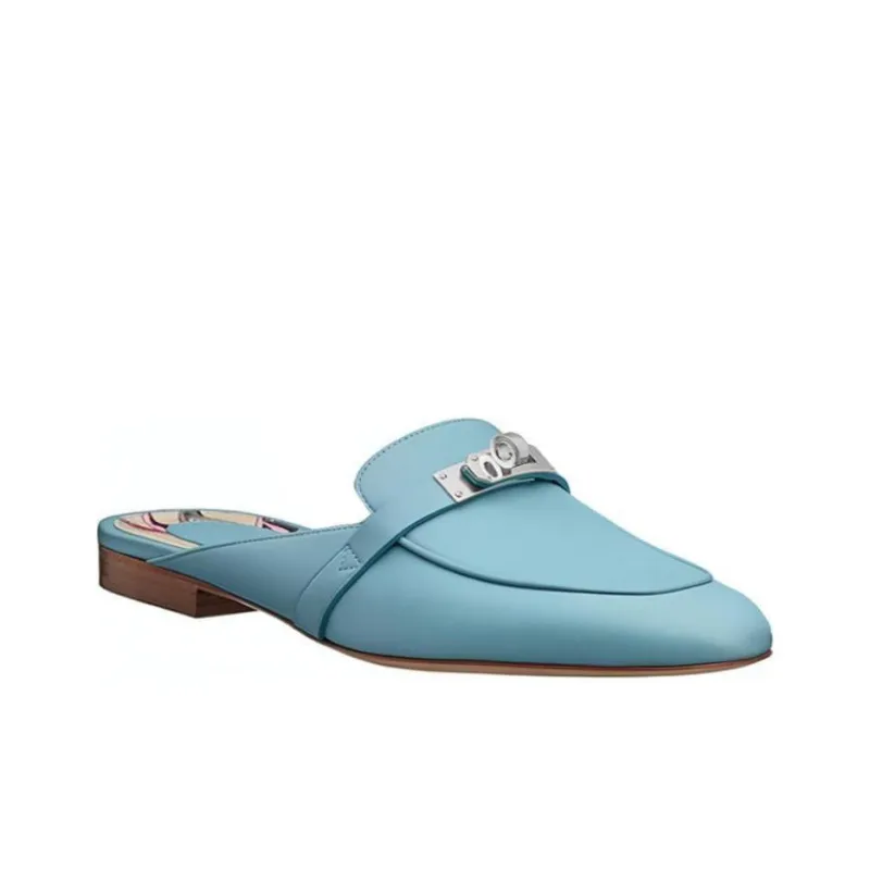 HERMES Oz Abrasion Resistant Closed Toe Slippers Women's Blue-1