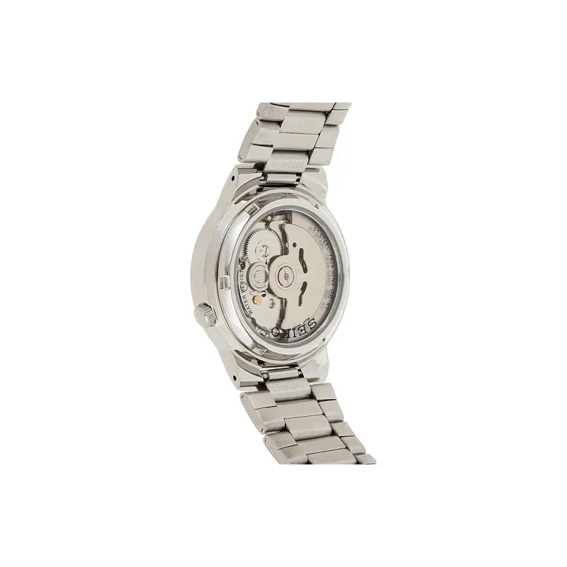SEIKO Series 5 Mechanical Movement Stainless Steel Strap Watch Men's Watches White Dial SNKA01K1-3