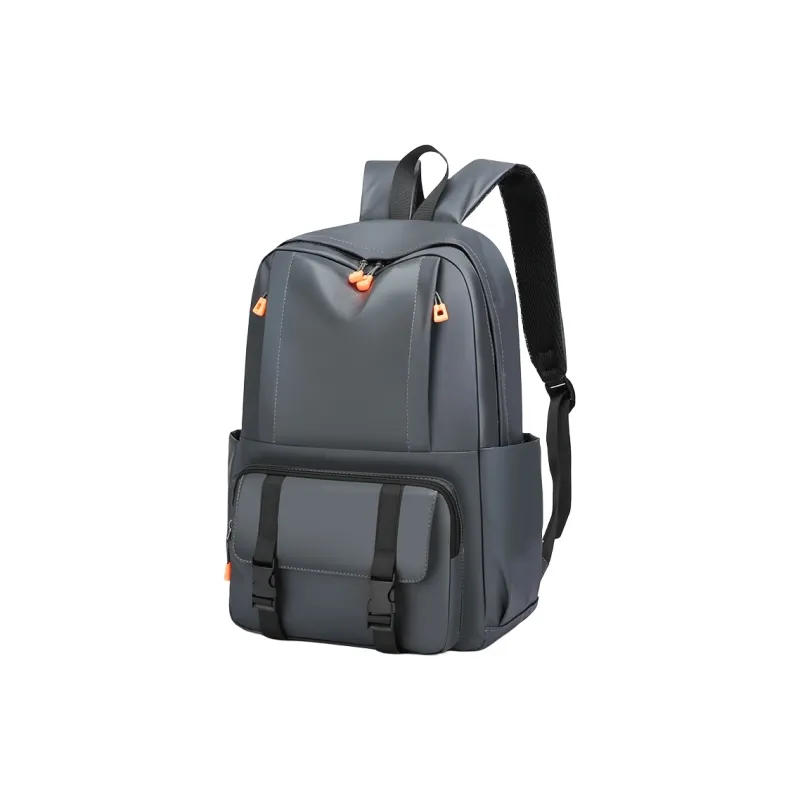 FAMAN Durable Fabric Backpack Regular Men's Black/Gray-11