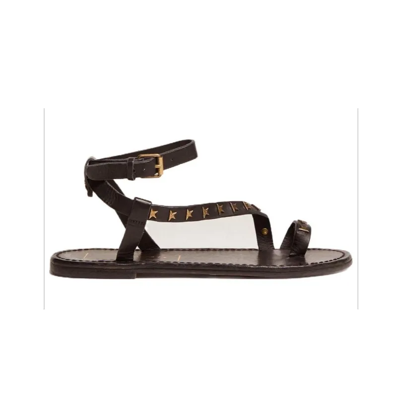 Golden Goose Janis Strap Sandals Women's Black Gold-1