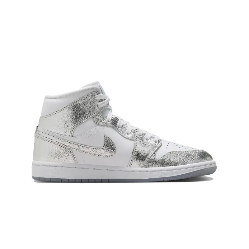 Jordan 1 Mid SE Metallic Silver Women's-1