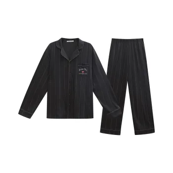 GUKOO Pajama Set Men's Dark Gray