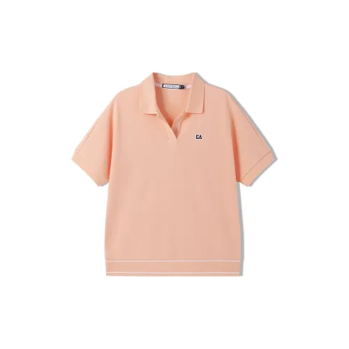 Elle Active Polo Shirts Women's Pink/Orange