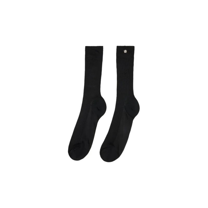 VERSACE Mid-Calf Socks Women's Black-1
