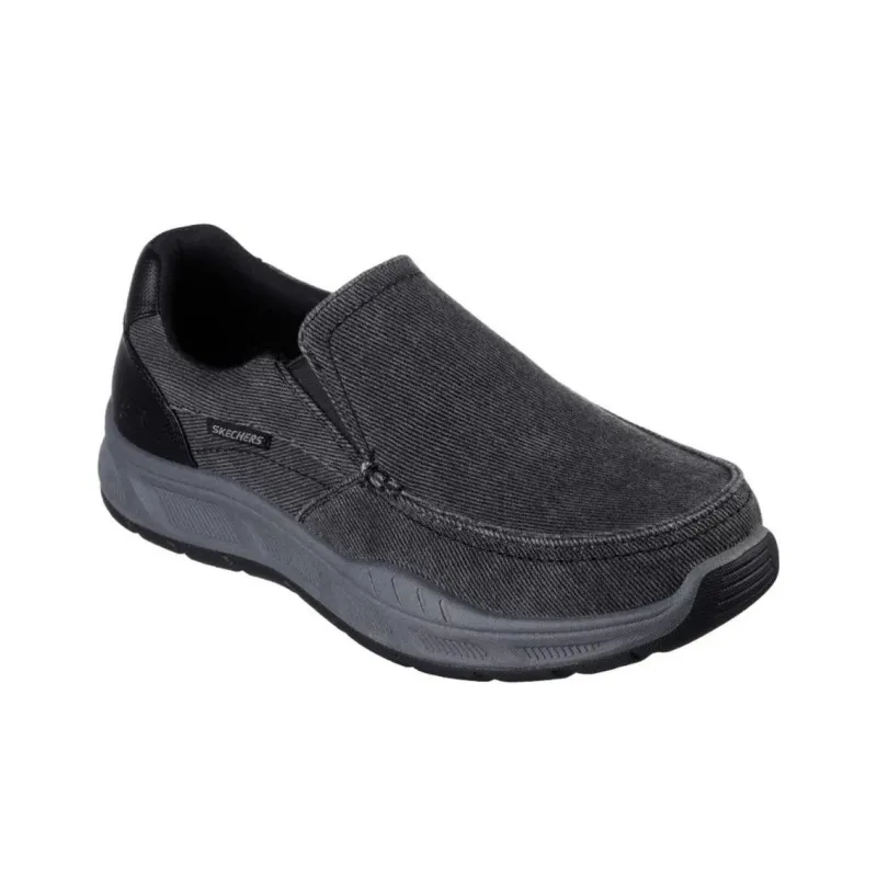 Skechers Cushioning Anti Slip Wear Resistant Breathability Low Top Casual Shoes Men's Gray-2