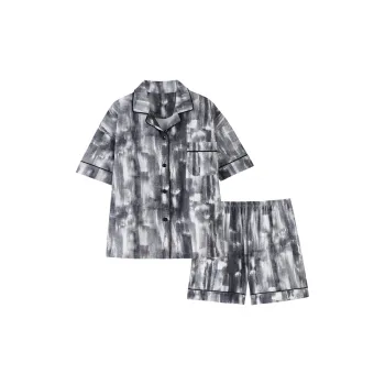 Sleep Student Dorm Home Sleepwear Women's Gray Summer