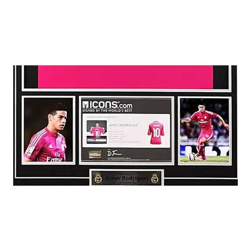 Huayitaojin Jersey Officially Authenticated With Icons, Framed 103x73cm, Soccer Memorabilia & Collectibles-3