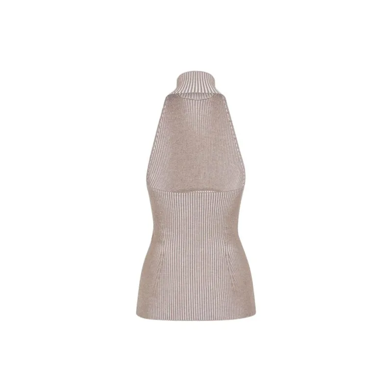 FENDI High Neck Knitted Top-1