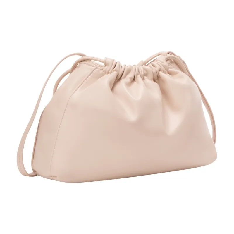 CALVIN KLEIN Synthetic Material Cream Puff Shoulder Bag Women's Egg Shell Yellow-3