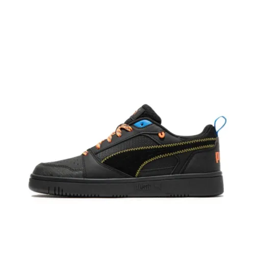 PUMA Rebound V6 Skateboard Shoes Unisex Low-Top Black