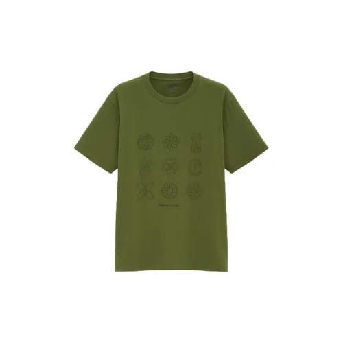 UNIQLO T-Shirts Unisex Olive Green