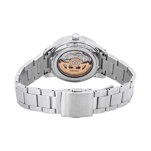 SEIKO Automatic Mechanical Movement Stainless Steel Strap Watch Men's Watch White Dial SRPH93J1-3
